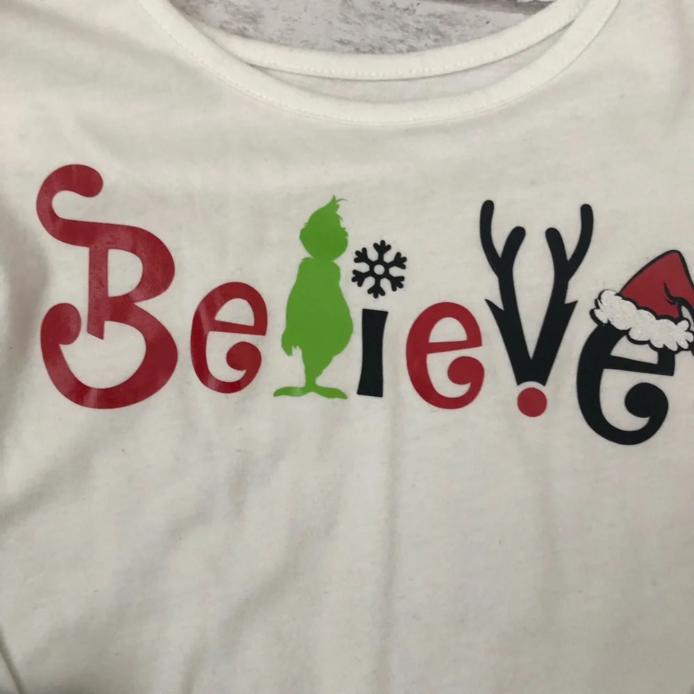 Justice TCP 7/8 Christmas Grinch Shirts
